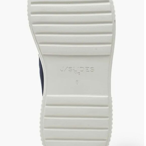 J/Slides Wyona WP Waterproof Wedge Sneaker- Navy Suede - Picture 6 of 12